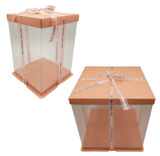 Caja Para Tarta Deluxe Rosa - 38,5 X 40 Cm - Imagen 3