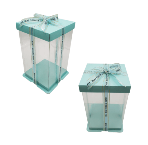 Caja Para Tarta Deluxe Azul - 17 X 29 Cm - Imagen 2