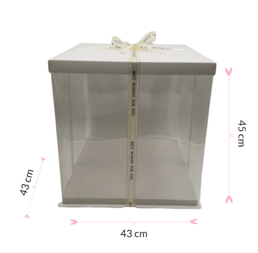 Caja Para Tarta Deluxe Blanca - 43 X 45 Cm