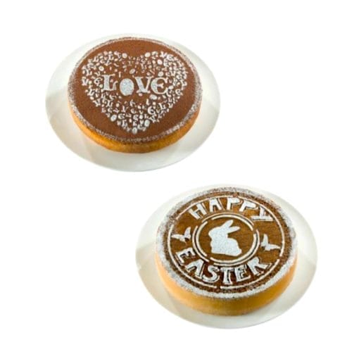 Stencil Plantilla Para Decorar Pavoni - Love / Happy Easter - Imagen 2