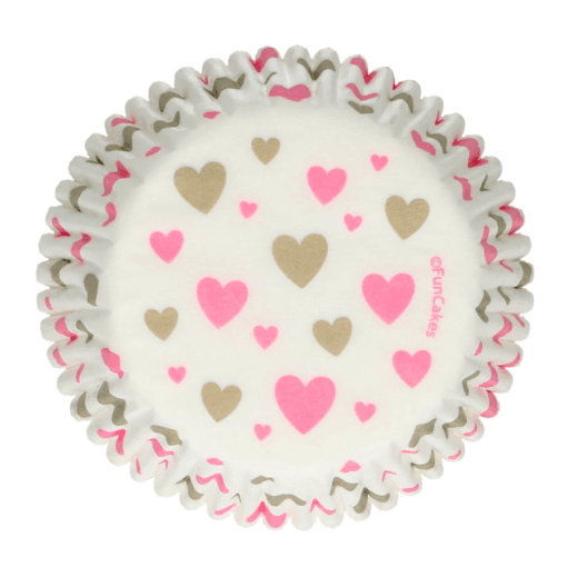 Capsulas Cupcakes Funcakes - Corazones