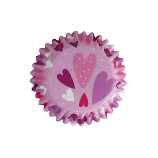 Capsulas Cupcakes Pme - Corazones Rosas