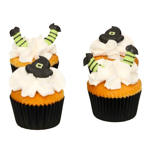 Decoraciones De Azucar Funcakes - Sombreros Y Piernas De Bruja - Imagen 2