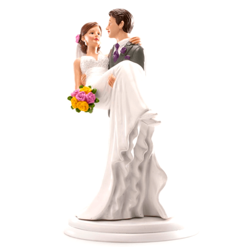 Figura Para Tarta Pareja Mujer En Brazos - Imagen 3