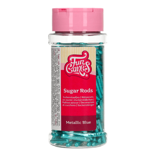 Palitos De Azucar Xl Funcakes - Azul Metalizado 70 G - Imagen 2