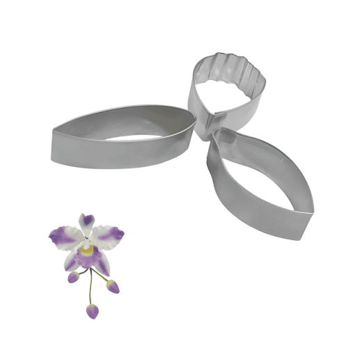 Set 3 Cortadores De Acero - Orquidea Cattleya