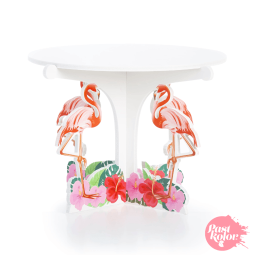 Stand Para Tarta Blanco - Flamencos