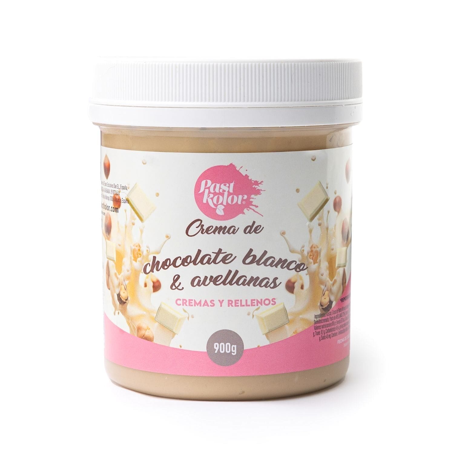 Crema De Chocolate Blanco Y Avellanas - 900 G