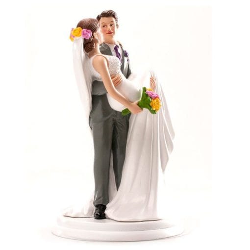 Figura Para Tarta Pareja Mujer En Brazos - Imagen 2