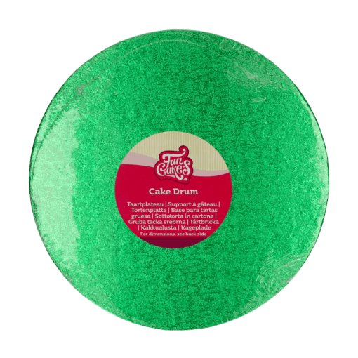 Cake Drum Redondo Verde (funcakes) - 25 Cm Ø