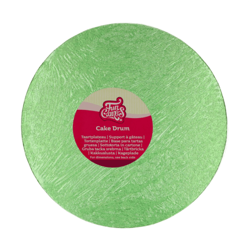 Cake Drum Redondo Verde Claro (funcakes) - 25 Cm Ø