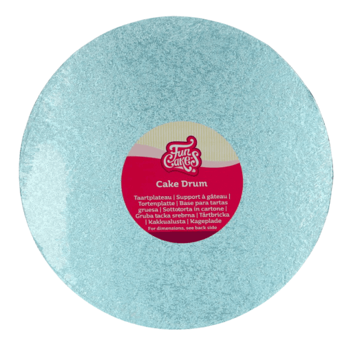 Cake Drum Redondo Azul Bebe (funcakes) - 30 Cm Ø