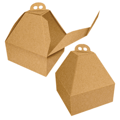 Caja Para Tarta Con Asa Y Altura Especial (kraft) - 32 X H 33 Cm - Imagen 2