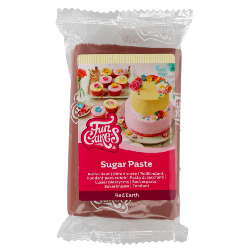 [p. Caduc.] Fondant Funcakes - Rojo Tierra 250 G