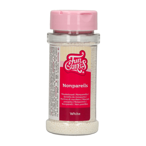 Perlas De Azucar (nonpareils) Funcakes - Blanco 80 G - Imagen 2