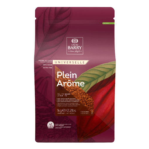 Cacao En Polvo (100 %) Cacao Barry - "plein Arome" 1 Kg - Imagen 2