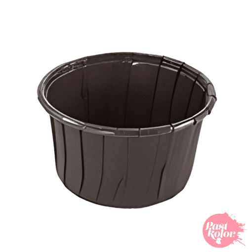 Capsulas Cupcake Horneables (borde Reforzado) Marron Oscuro - 50 Unidades