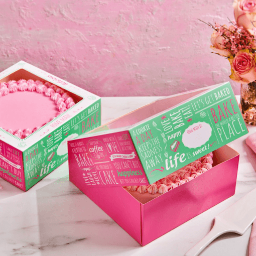 Set Caja Para Tarta Funcakes - DiseÑo "quotes" (32 Cm) - Imagen 2