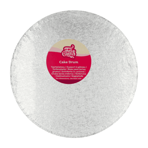 Cake Drum Redondo Plateado (funcakes) - 35,5 Cm Ø