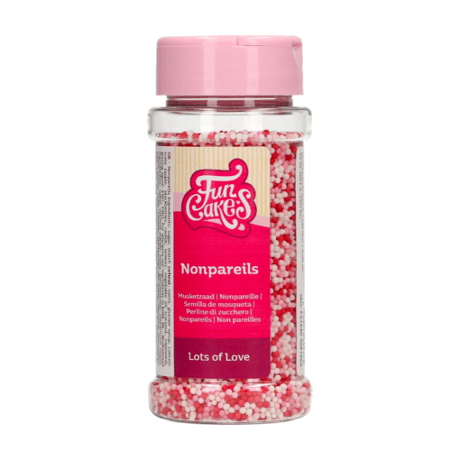 Perlas De Azucar (nonpareils) Funcakes - "lots Of Love" 80 G - Imagen 2
