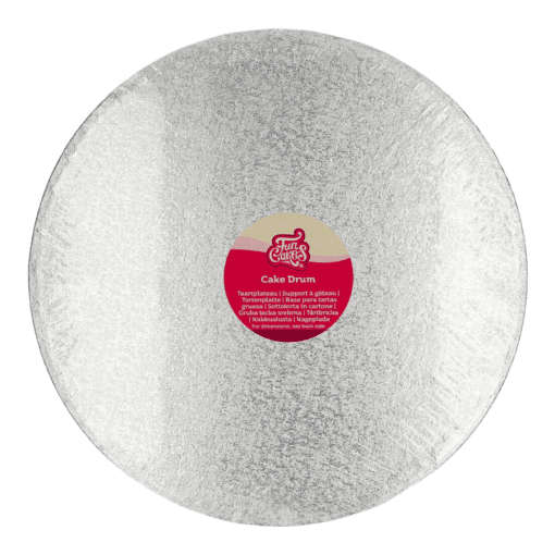 Cake Drum Redondo Plateado (funcakes) - 38 Cm Ø