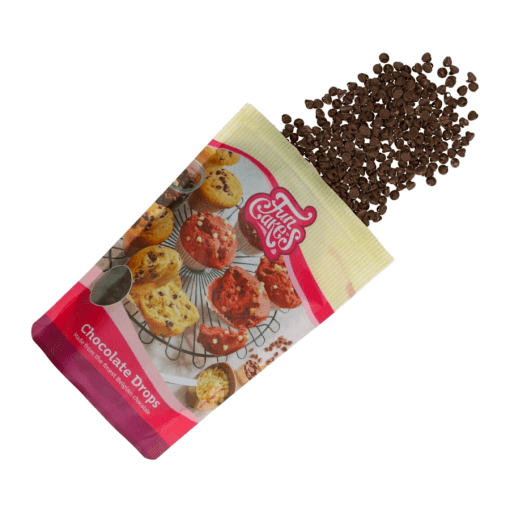 Gotas De Chocolate Negro Funcakes - "drops" 350 G - Imagen 3