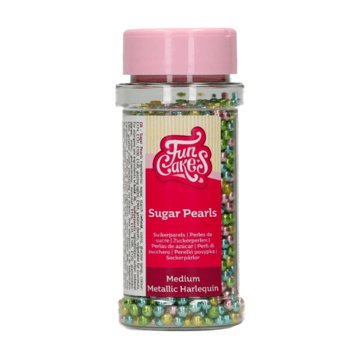 Perlas De Azucar Funcakes - Colores Metalizados (4 Mm) 80 G - Imagen 2