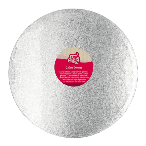 Cake Drum Redondo Plateado (funcakes) - 33 Cm Ø