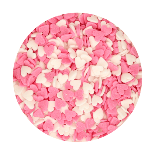 Sprinkles Funcakes - Corazones Rosas Y Blancos (60 G) - Imagen 2