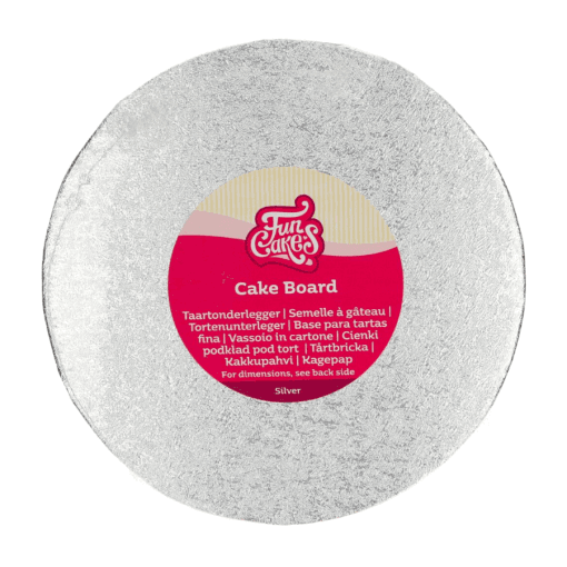 Base Redonda Plateada Funcakes - 20 Cm Ø