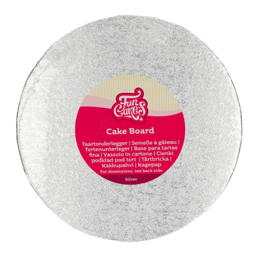Base Redonda Plateada Funcakes - 25 Cm Ø