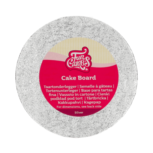 Base Redonda Plateada Funcakes - 15 Cm Ø
