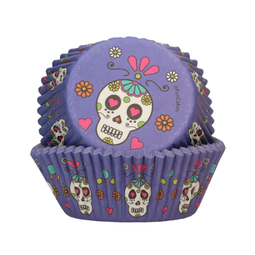Capsulas Cupcakes Funcakes - Calavera Mejicana