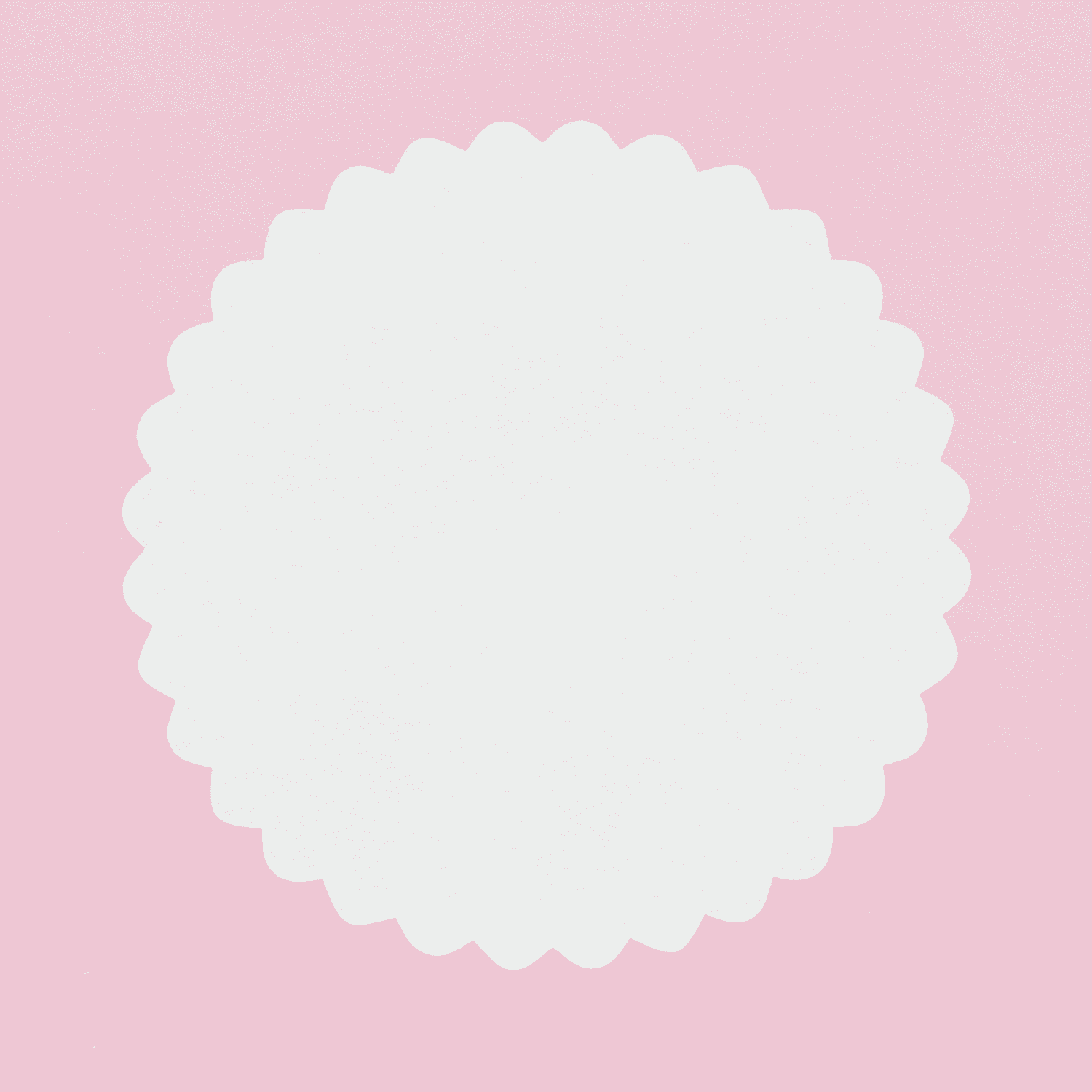 Bases De Madera Redondas Blancas (ondas Cassis) Dasbi - 35 Cm