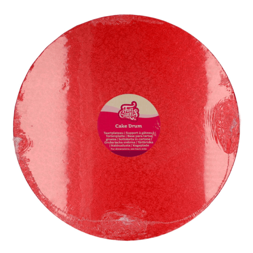 Cake Drum Redondo Rojo (funcakes) - 35,5 Cm Ø