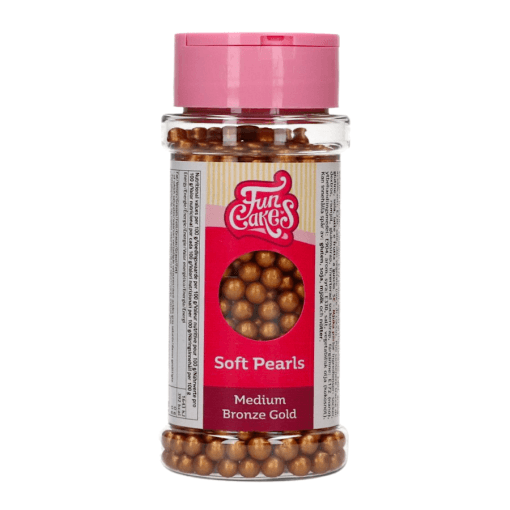 Perlas De Azucar Blandas Funcakes - Bronce / Oro (60 G) - Imagen 2