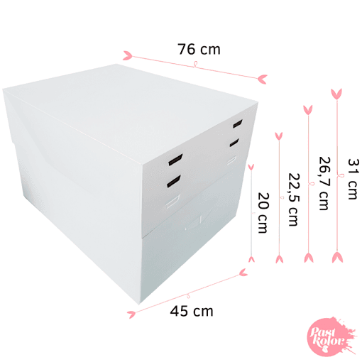 Caja Para Tarta 4 Alturas Ajustables - 76 X 45 Cm - Imagen 3