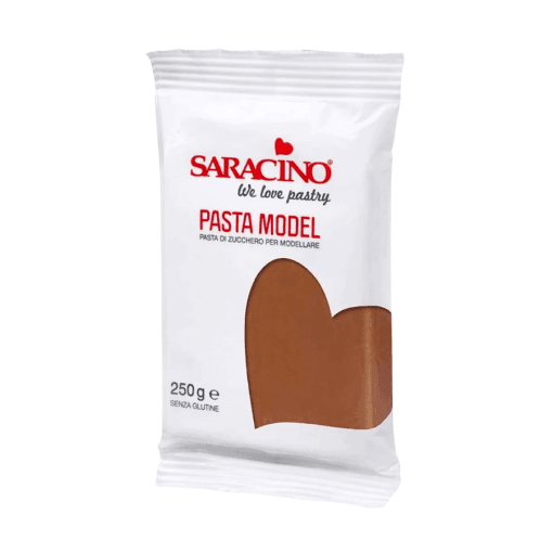 Pasta De Modelar Saracino - Marron 250 G