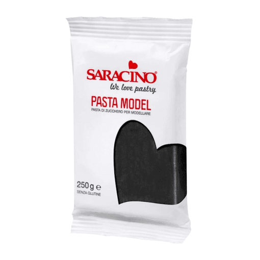 Pasta De Modelar Saracino - Negra 250 G