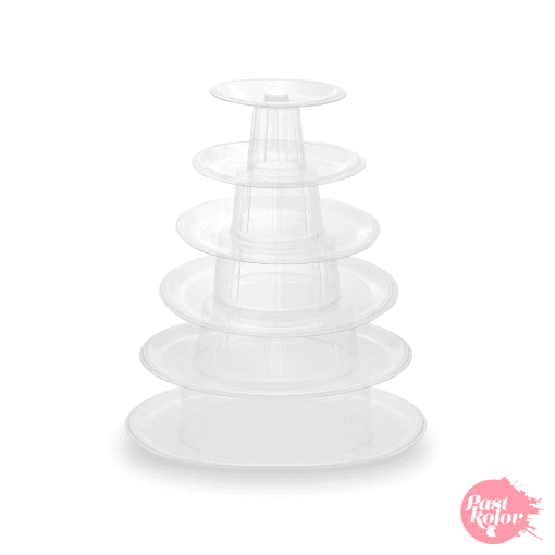 Soporte Transparente Para Macarons - Redondo (6 Niveles)