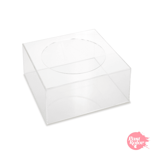 Soportes Cuadrados Transparentes Para Tartas - 20 Y 30 Cm / H 10 Cm - Imagen 2