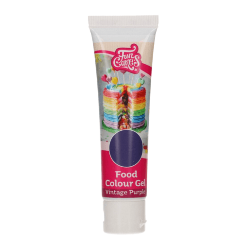 Colorante En Gel De Funcakes - Vintage Purple / Purpura Vintage 30 G - Imagen 2