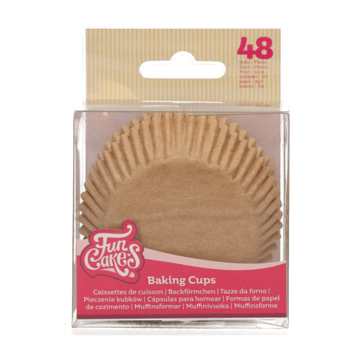 Capsulas Cupcakes Funcakes - Marron Kraft - Imagen 2