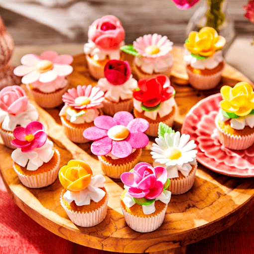 Flores De Papel De Oblea Funcakes - Camelias - Imagen 4