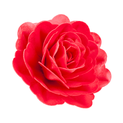 Flor De Oblea Gigante Dekora - Rosa Roja - Imagen 2