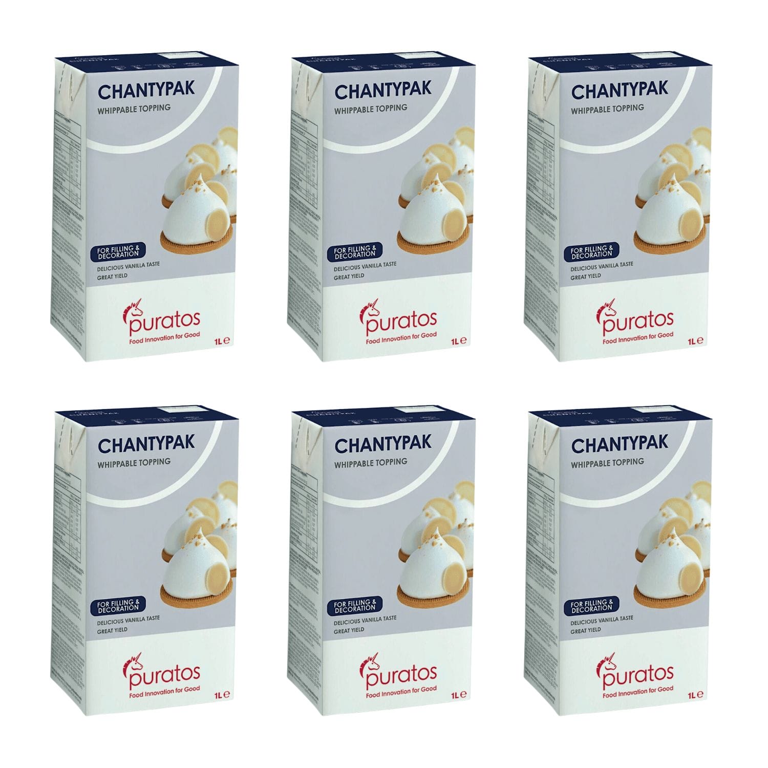 Nata Vegetal Chantypak 1 L - (6 Unidades) - Imagen 2