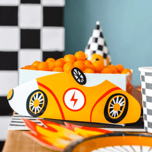 Cajas De Papel Para Snacks Partydeco - Coches - Imagen 3