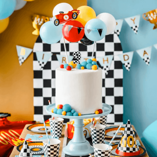 Topper Para Tarta Globos Partydeco - Coche - Imagen 3