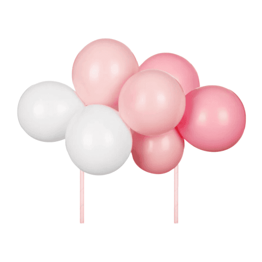 Topper Para Tarta Globos Partydeco - Rosas