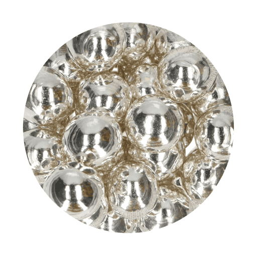 Bolas Crujientes De Chocolate Funcakes - Metallic Silver (130 G) - Imagen 3